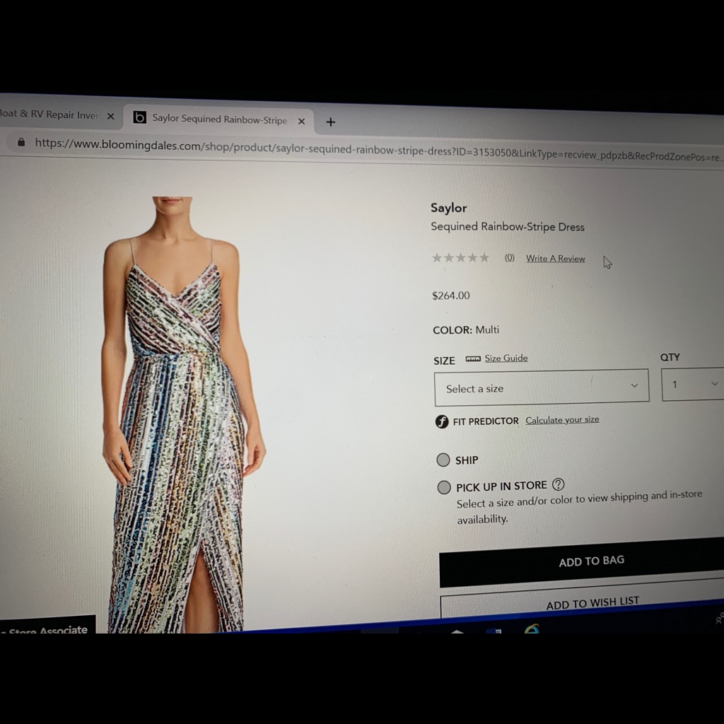 Rainbow Sequin Dress